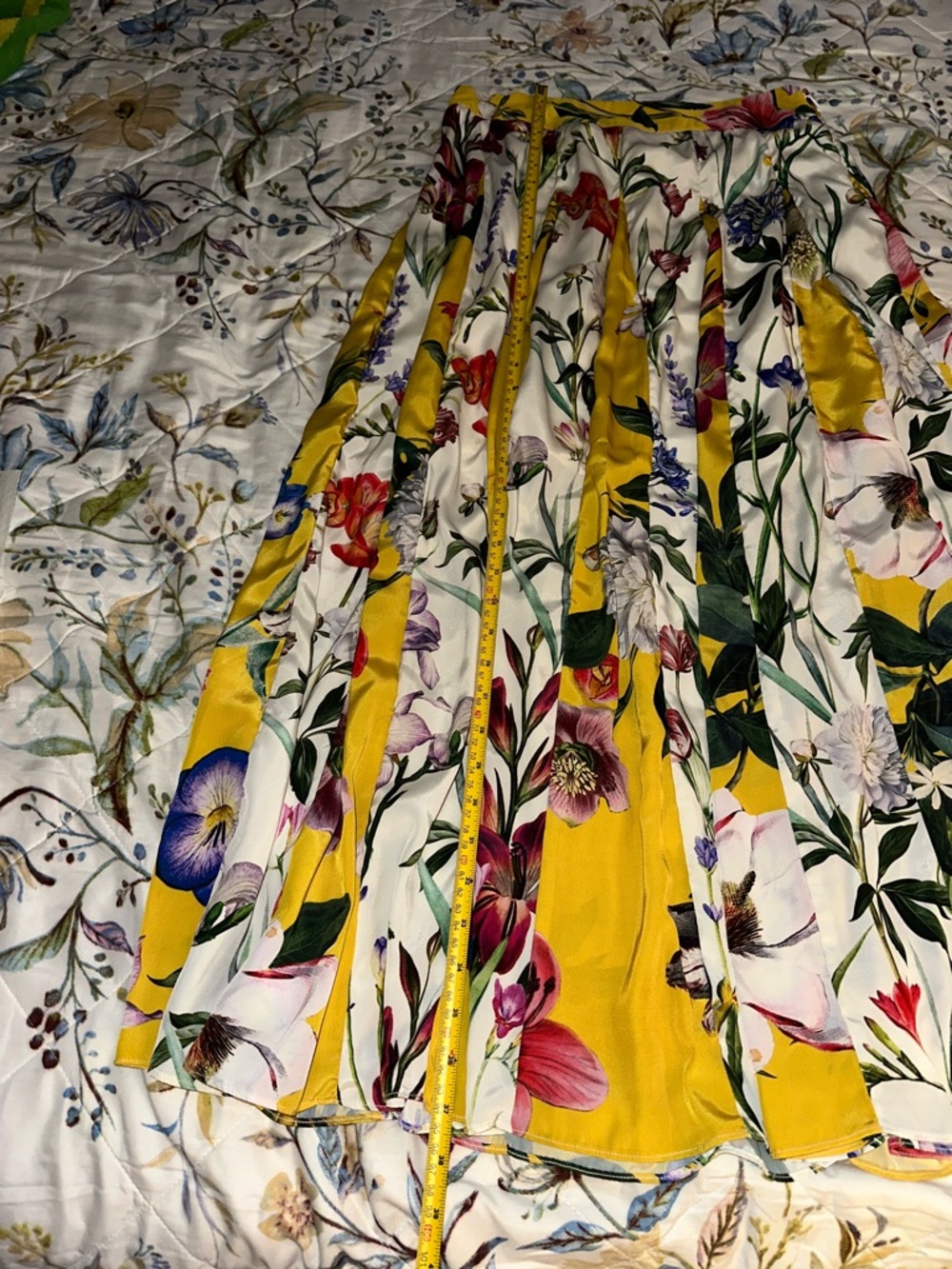 ROCOCO SAND Aprile Floral Yellow Maxi Skirt Size 6P - Picture 15 of 16